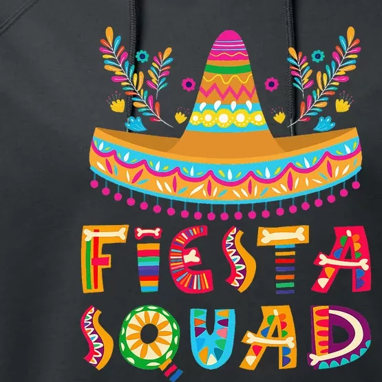 Cinco De Mayo Fiesta Squad Mexican Party Performance Fleece Hoodie