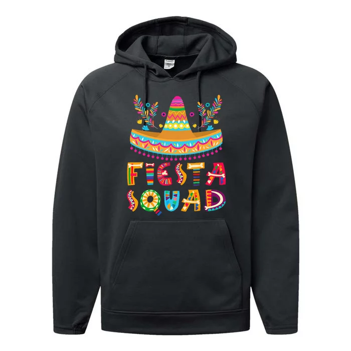 Cinco De Mayo Fiesta Squad Mexican Party Performance Fleece Hoodie