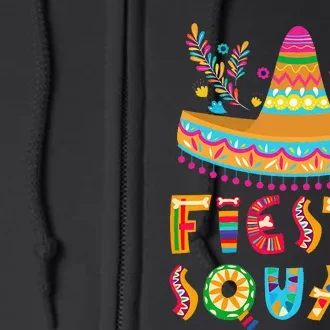 Cinco De Mayo Fiesta Squad Mexican Party Full Zip Hoodie