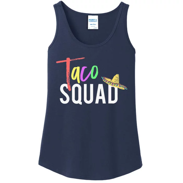 Cinco De Mayo Taco Squad Design To Celebrate A Fiesta Ladies Essential Tank