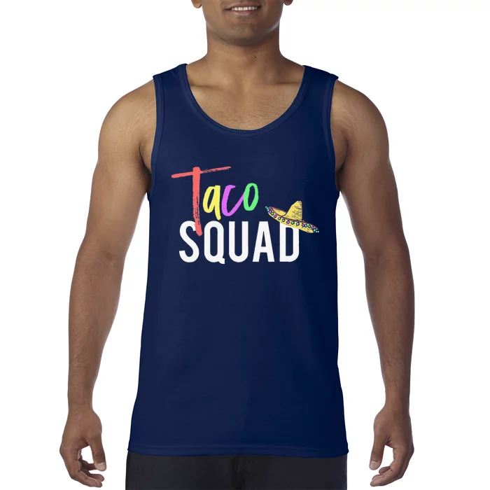 Cinco De Mayo Taco Squad Design To Celebrate A Fiesta Tank Top