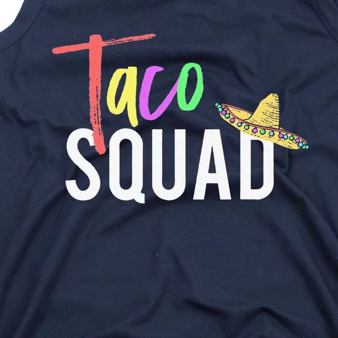 Cinco De Mayo Taco Squad Design To Celebrate A Fiesta Tank Top