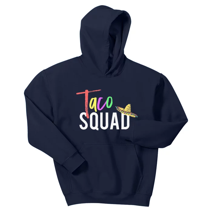 Cinco De Mayo Taco Squad Design To Celebrate A Fiesta Kids Hoodie