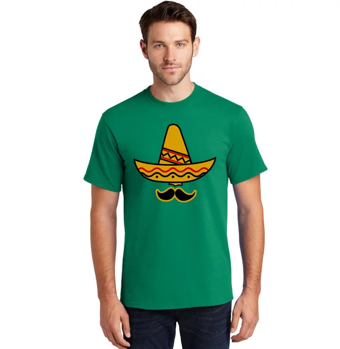 Cinco De Mayo Mustache Sombrero Funny Tall T-Shirt