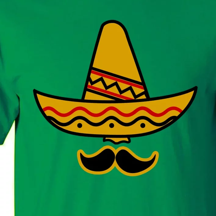 Cinco De Mayo Mustache Sombrero Funny Tall T-Shirt