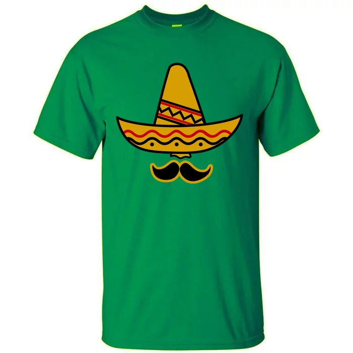 Cinco De Mayo Mustache Sombrero Funny Tall T-Shirt