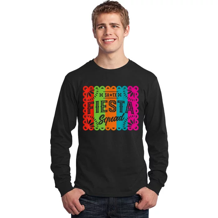 Cinco De Mayo 2024 Fiesta Squad Fiesta San Antonio Texas Tall Long Sleeve T-Shirt