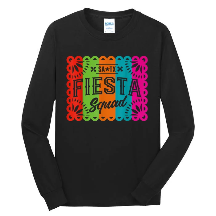 Cinco De Mayo 2024 Fiesta Squad Fiesta San Antonio Texas Tall Long Sleeve T-Shirt