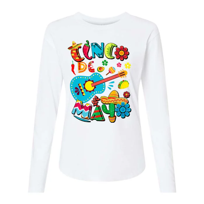 Cinco De Mayo Mexican Fiesta 5 De Mayo Viva Mexico Womens Cotton Relaxed Long Sleeve T-Shirt