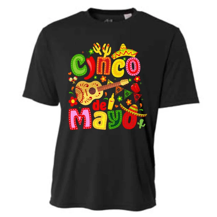 Cinco De Mayo Mexican Fiesta 5 De Mayo Cooling Performance Crew T-Shirt