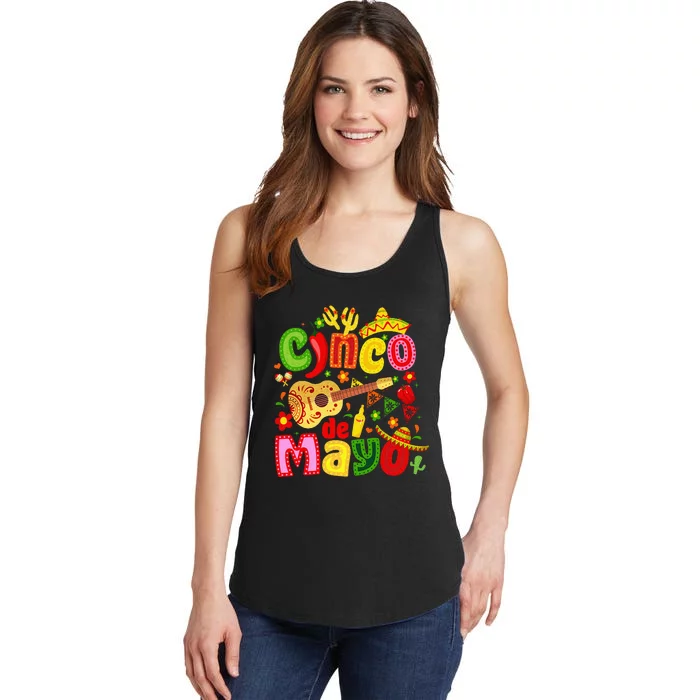 Cinco De Mayo Mexican Fiesta 5 De Mayo Ladies Essential Tank