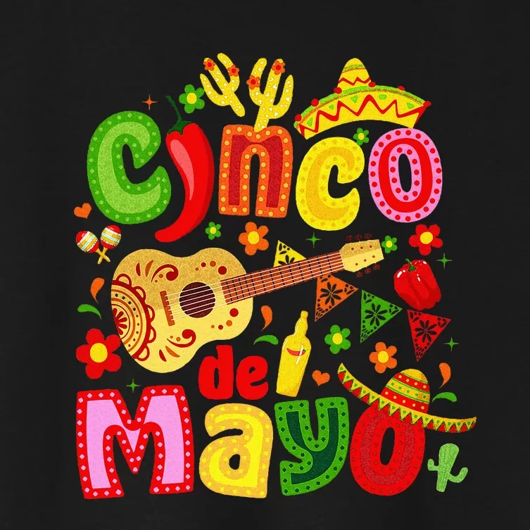 Cinco De Mayo Mexican Fiesta 5 De Mayo Women's Crop Top Tee