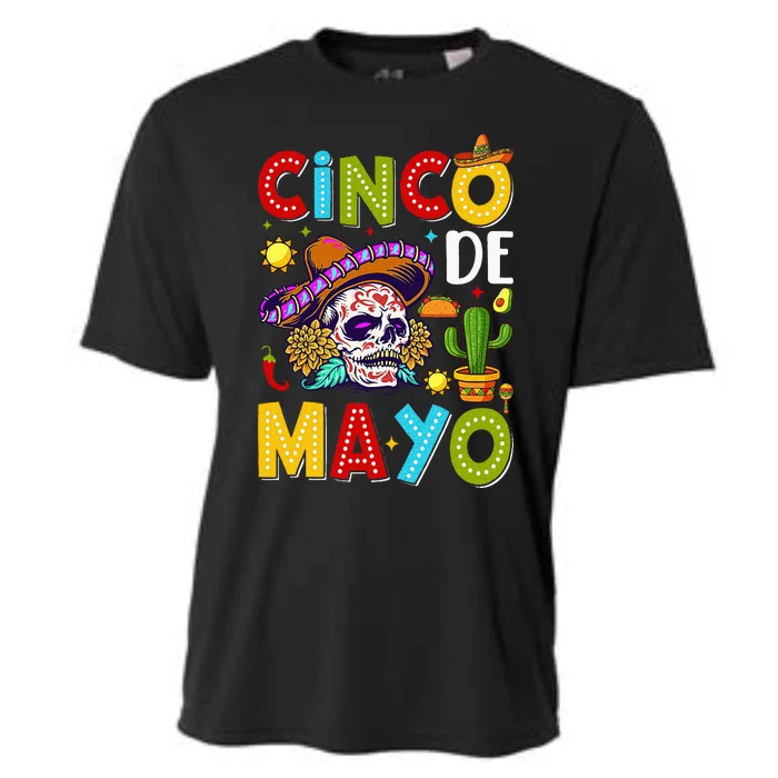 Cinco De Mayo Mexican Fiesta Squad 5 De Mayo Cooling Performance Crew T-Shirt