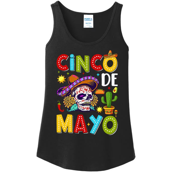 Cinco De Mayo Mexican Fiesta Squad 5 De Mayo Ladies Essential Tank