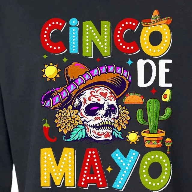 Cinco De Mayo Mexican Fiesta Squad 5 De Mayo Cropped Pullover Crew