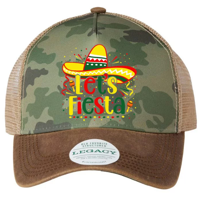 Cinco De Mayo Let's Fiesta Squad 5 De Mayo Mexican Fiesta Legacy Tie Dye Trucker Hat