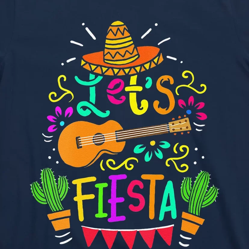 Cinco De Mayo Mexican Guitar Cactus T-Shirt