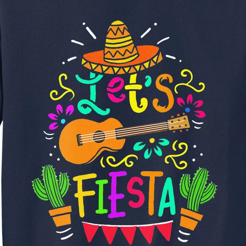 Cinco De Mayo Mexican Guitar Cactus Tall Sweatshirt