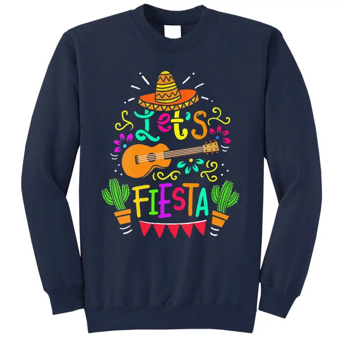 Cinco De Mayo Mexican Guitar Cactus Tall Sweatshirt