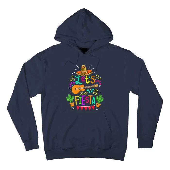 Cinco De Mayo Mexican Guitar Cactus Tall Hoodie