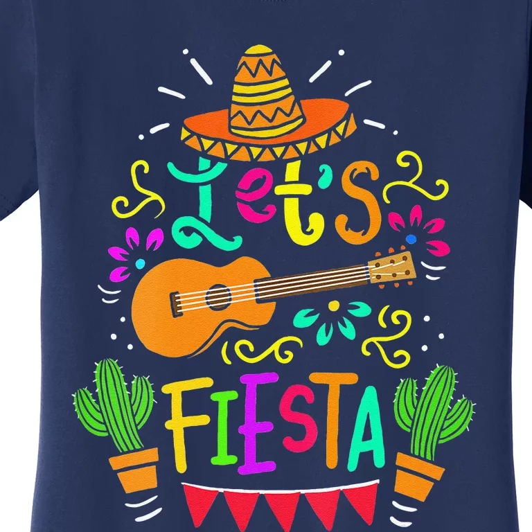 Cinco De Mayo Mexican Guitar Cactus Women's T-Shirt