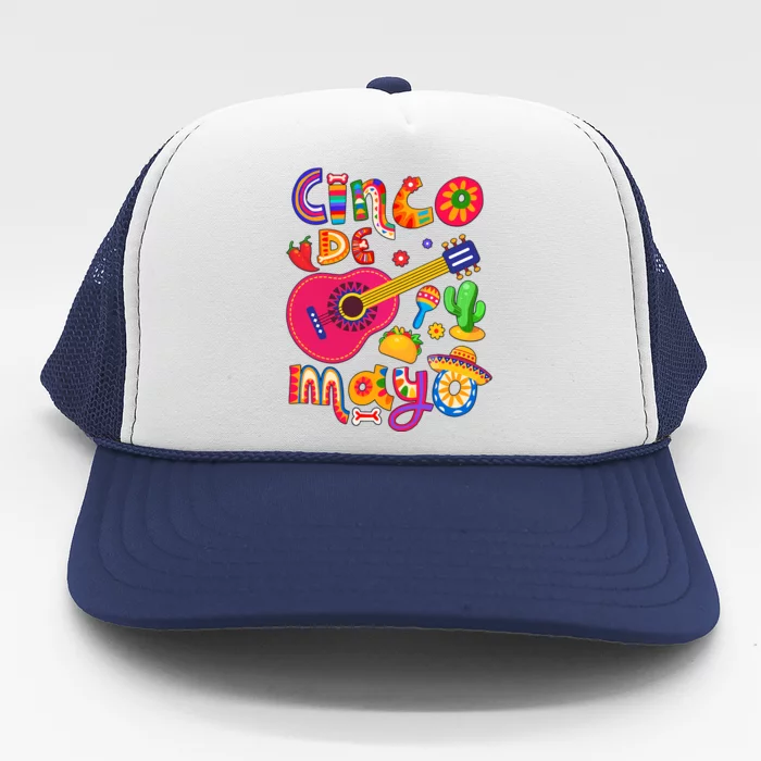 Cinco De Mayo Mexican Fiesta Party 5 De Mayo Mexican Festival Trucker Hat