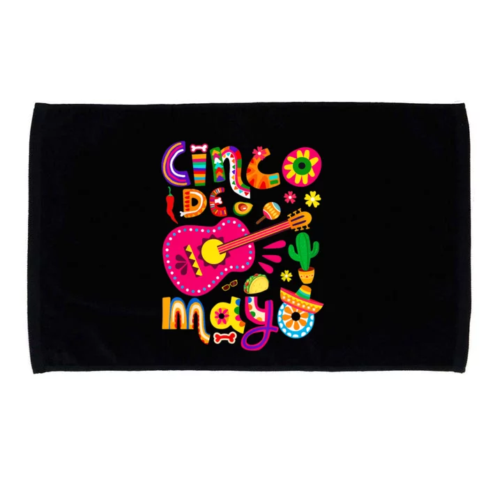 Cinco De Mayo Mexican Fiesta 5 De Mayo Microfiber Hand Towel