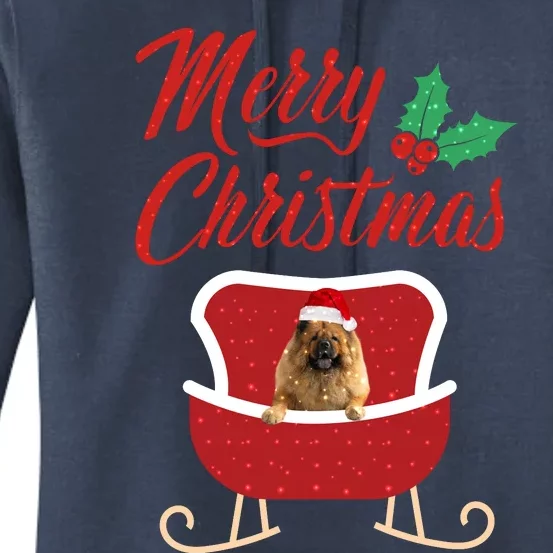 ChowChow Dog Merry Christmas Design For The Holiday Season! Women's Pullover Hoodie