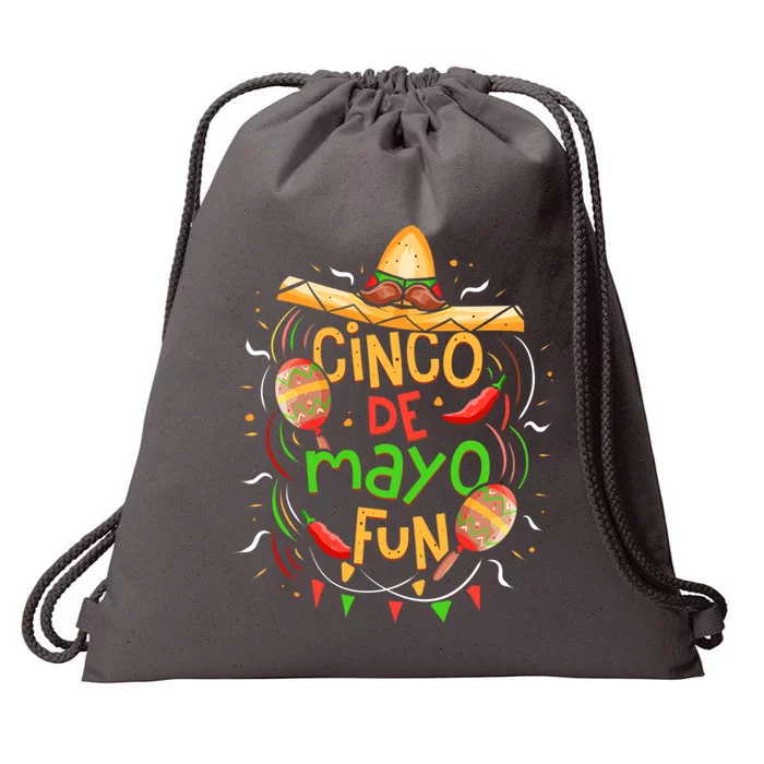 Cinco De Mayo Fun Celebration Drawstring Bag