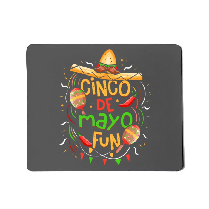 Cinco De Mayo Fun Celebration Mousepad