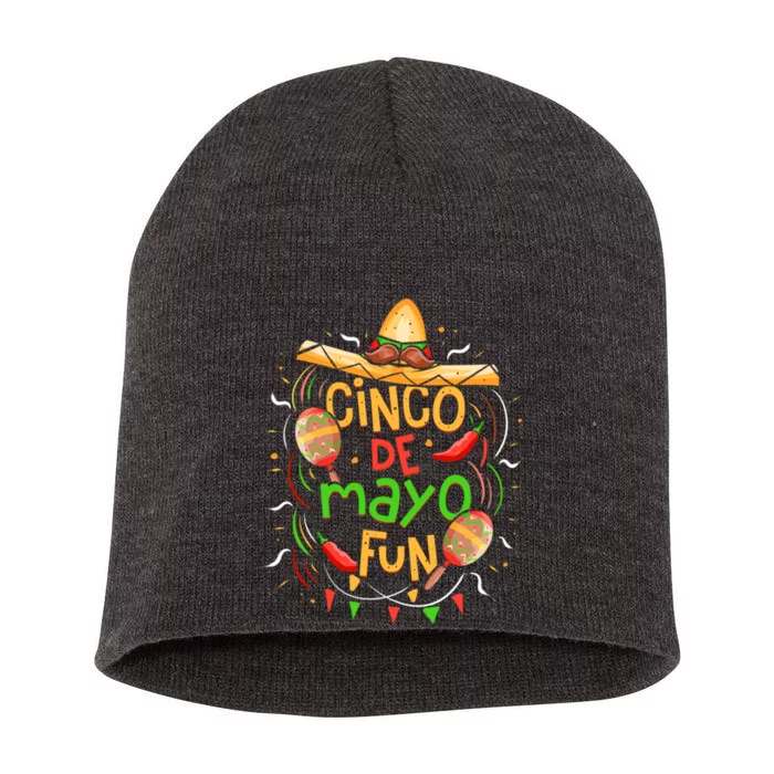 Cinco De Mayo Fun Celebration Short Acrylic Beanie