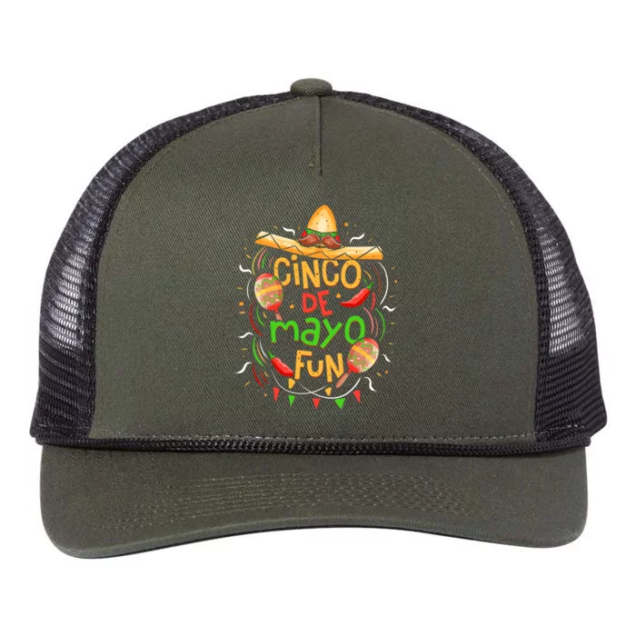 Cinco De Mayo Fun Celebration Retro Rope Trucker Hat Cap