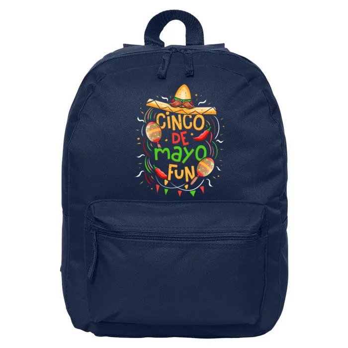 Cinco De Mayo Fun Celebration 16 in Basic Backpack