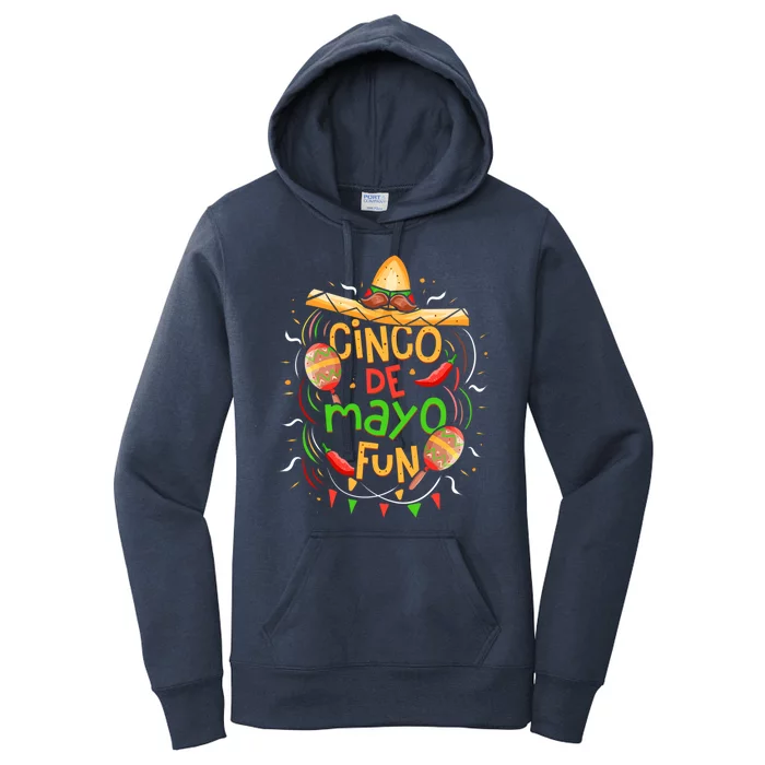 Cinco De Mayo Fun Celebration Women's Pullover Hoodie