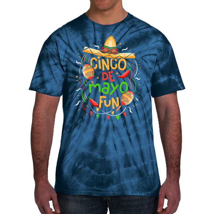 Cinco De Mayo Fun Celebration Tie-Dye T-Shirt