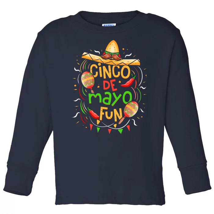 Cinco De Mayo Fun Celebration Toddler Long Sleeve Shirt