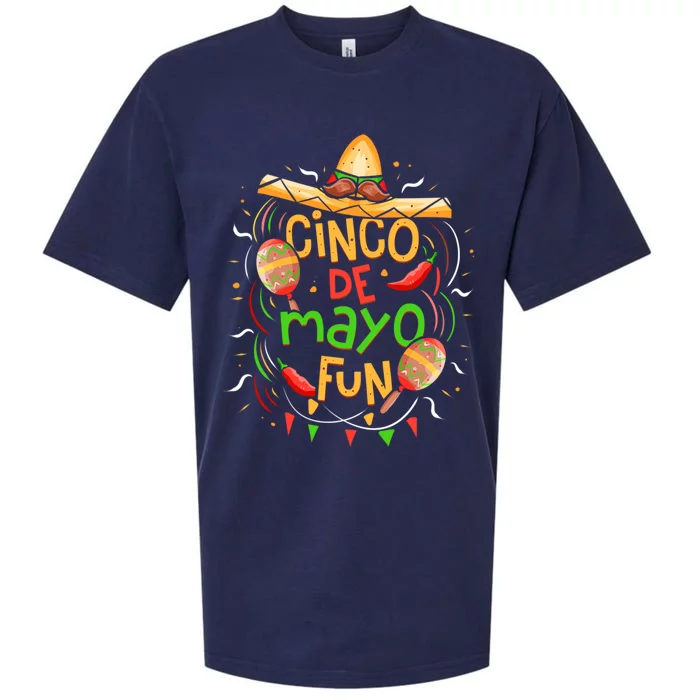 Cinco De Mayo Fun Celebration Sueded Cloud Jersey T-Shirt