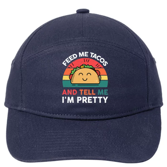 Cinco De Mayo Feed Me Taco Mexican Tuesday 7-Panel Snapback Hat