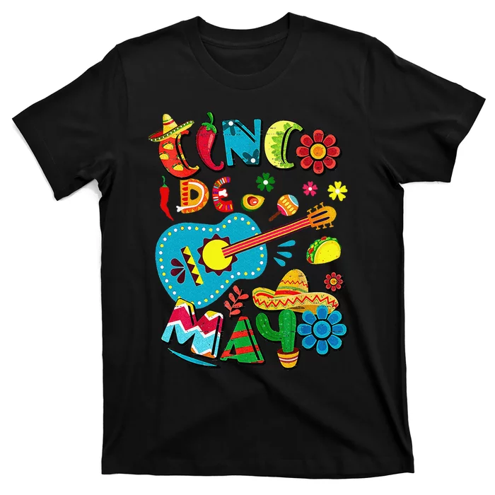 Cinco De Mayo Mexican Fiesta 5 De Mayo Viva Mexico T-Shirt | TeeShirtPalace