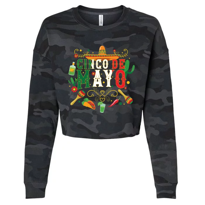 Cinco De Mayo Shirts Mexican Fiesta 5 De Mayo Cropped Pullover Crew