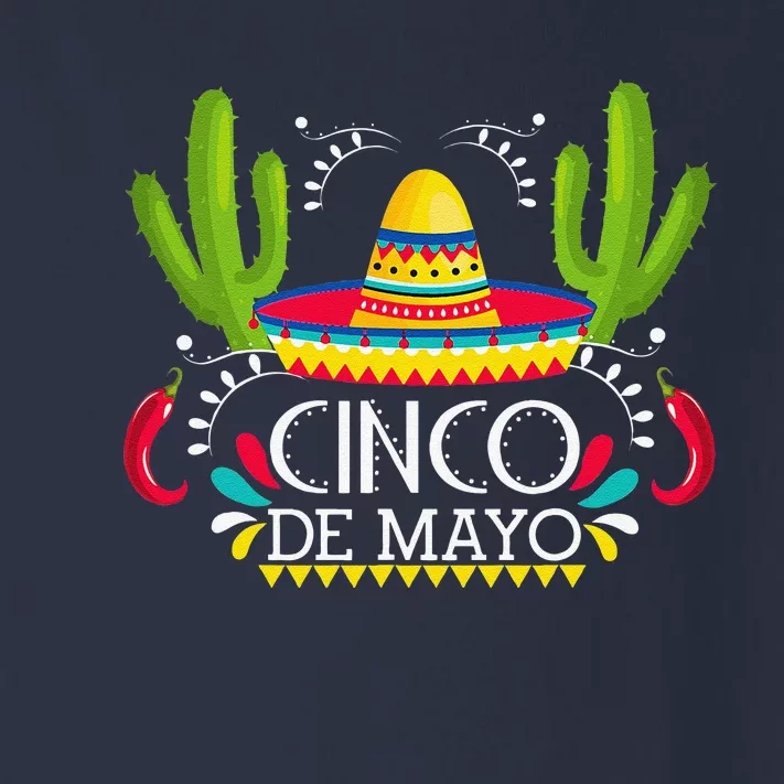 Cinco De Mayo With Guitar Cactus Sombrero Maracas Toddler Long Sleeve Shirt