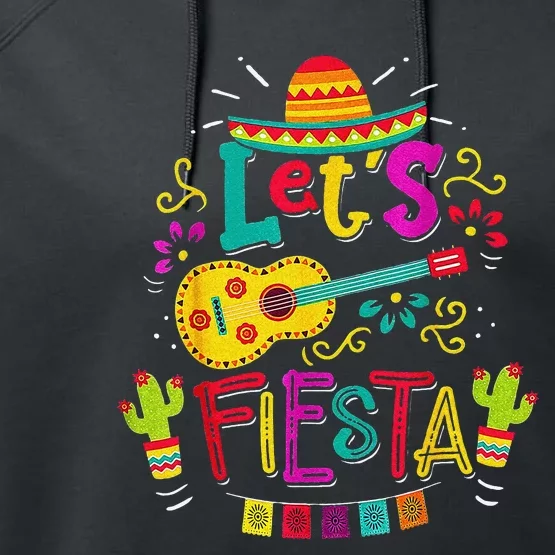 Cinco De Mayo Party Let's Fiesta Mexican Performance Fleece Hoodie