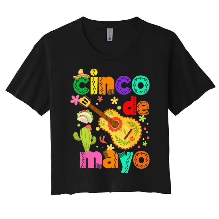 Cinco De Mayo Mexican Fiesta 5 De Mayo Women's Crop Top Tee