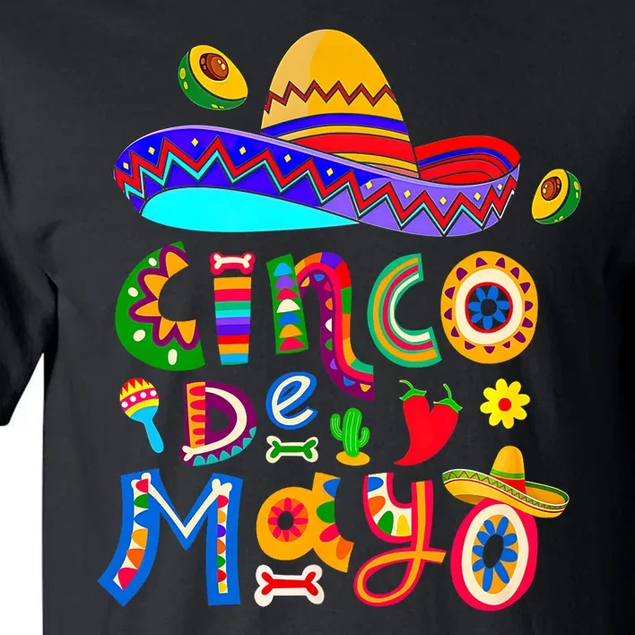 Cinco De Mayo Mexican Fiesta 5 De Mayo Tall T-Shirt