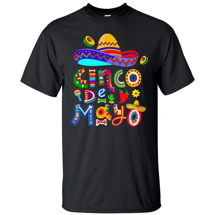 Cinco De Mayo Mexican Fiesta 5 De Mayo Tall T-Shirt