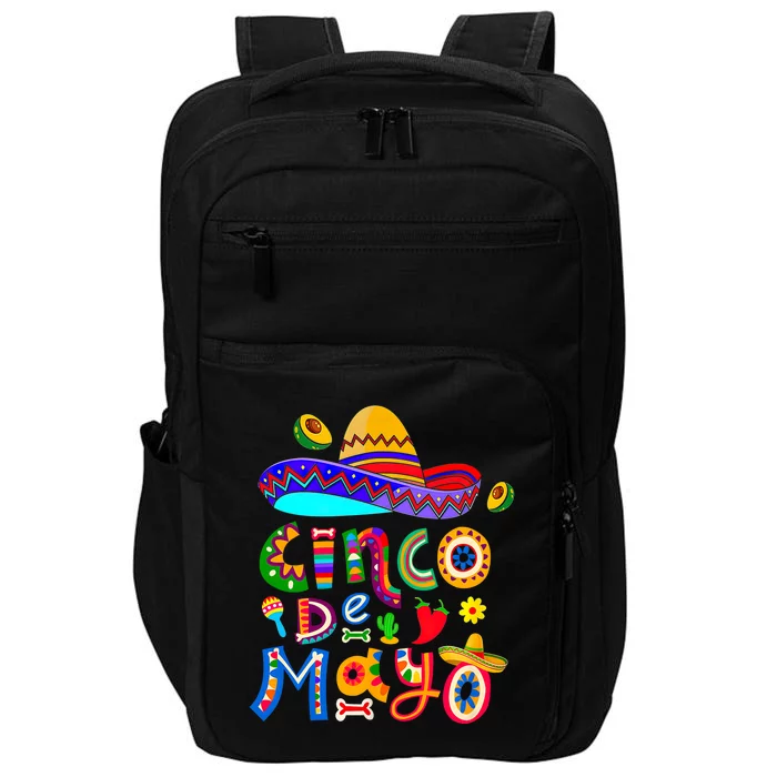 Cinco De Mayo Mexican Fiesta 5 De Mayo Impact Tech Backpack