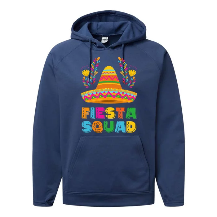 Cinco de Mayo Fiesta Squad Family Matching Group Performance Fleece Hoodie