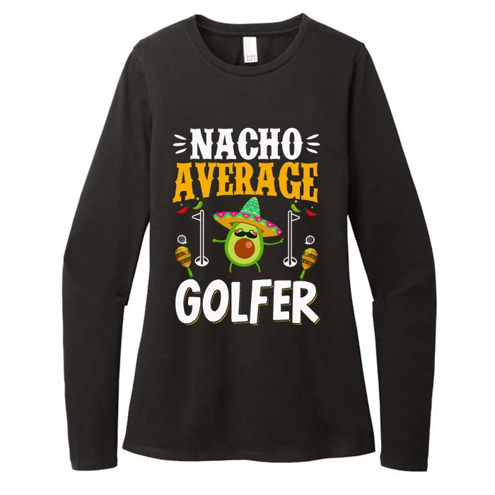 Cinco de Mayo Nacho Average Golfer Golfing Mexican Fiesta Womens CVC Long Sleeve Shirt