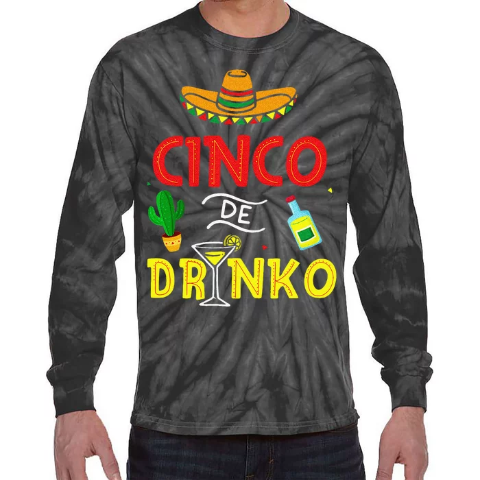 Cinco De Mayo Mexican Sombrero Fiesta Party Tie-Dye Long Sleeve Shirt