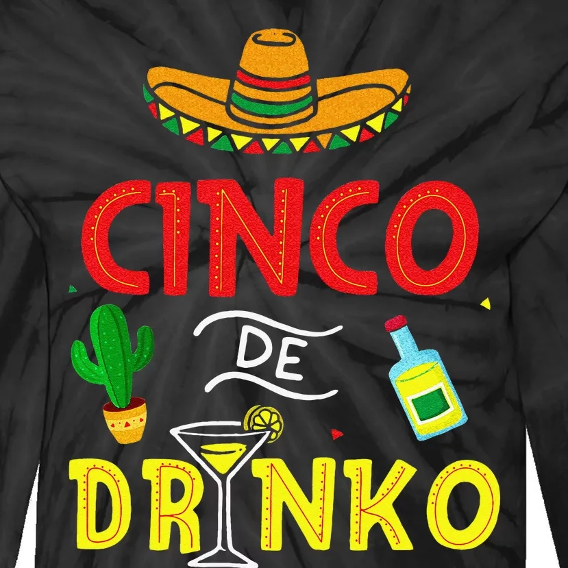 Cinco De Mayo Mexican Sombrero Fiesta Party Tie-Dye Long Sleeve Shirt